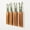 Brown (4 Pack), variant on 3-Pack Wood Wall Planters with 6 Removable Faux Eucalyptus Stems - Modern Farmhouse Wall Decor for Living Room, Bedroom, Bathroom - Wooden Wall Vases and Fake Eucalyptus for Home Office Decor