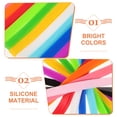 thumbnail image 3 of Raindrops 13Pcs Silicone Beach Towel Bands for Lounge Chairs High Elasticity Assorted Color, 3 of 7