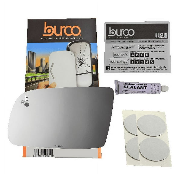 Left Driver Mirror Glass Lens w/Etched Blind Spot Icon For 10-19 MKT Read Details