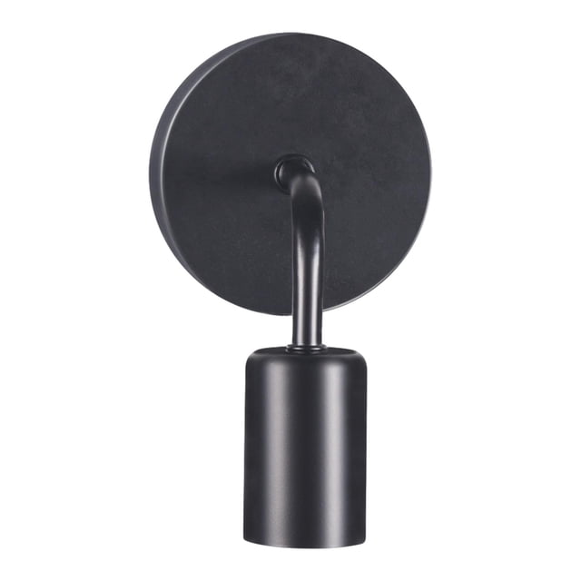 Aplique de pared Lámpara de noche Sala de estar moderna Decoración interior E27 Lámparas de base Sombra negro Yuyangstore Aplique de la pared