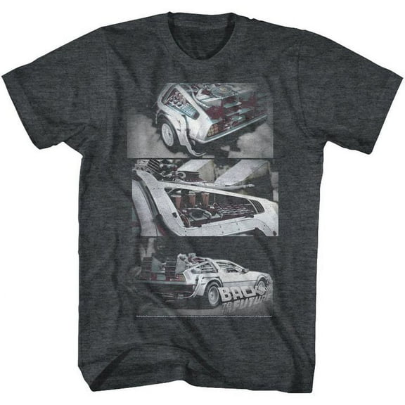Back To The Future Hipster To The Future Black Heather Adult T-Shirt 4Xl