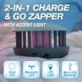 thumbnail image 3 of Pic® 2-in-1 Portable Mosquito Zapper & Accent Light, Bug Zapper with Micro USB Cord, Gray, Area Bug Zapper, 3 of 8