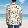 thumbnail image 4 of Fuzoiu Road Trip Print Hawaiian Shirt for Men, Summer Beach Casual Short Sleeve Button Down Shirts, Men’s Beach Summer Shirts with Pocket,Large, 4 of 7