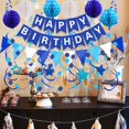 thumbnail image 3 of Decoraciones para fiestas de cumpleaños FECEDY, azul marino, feliz cumpleaños, 3 of 6