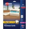 Avery 5876 Two-Side Printable Clean Edge Business Cards for Laser Printers Ivory, Pack of 200