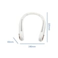 thumbnail image 4 of Ventilador de cuello personal shaofei recargable por USB 3 niveles sin aspas blanco, 4 of 5