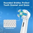 thumbnail image 4 of 12 Count Electric Toothbrush Replacement Heads Compatible with Oral B iO 2/3/4/5/6/7/8/9/10, Medium Bristles for Gentle Gum Care, Toothbrush Refill Heads, Deep Cleaning Rotating Powerhead, White, 4 of 7