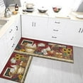 thumbnail image 5 of AUQ 2Pcs kitchen mat,Crystal Velvet Material kitchen mats,Clear Print and Edged Stitching kitchen rugs sets of 2,Style 9, 5 of 5