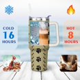 thumbnail image 4 of Cute Dog Design 40oz Tumbler with Handle - Double Wall Insulated Coffee Mug for Women - Dog Mom Gift Travel Cup with Straw, 4 of 7