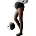 thumbnail image 4 of Mallas premamá: leggings opacos y cálidos para el embarazo, cintura alta, poliéster elástico para todos los trimestres, 4 of 8