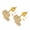 Gold, variant on 18K White Gold Plated Heart Stud Earring for Women, 925 Sterling Silver Post, Cubic Zirconia, Fashion Jewelry Gifts