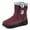 Red, variant on BERANMEY Women’s Waterproof Snow Boots Mid-Calf Fleece Lined Winter Boots for Women with Anti-Slip Sole Lightweight & Warm Outdoor Shoes
