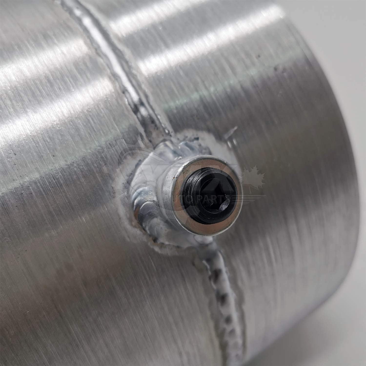 1.5 Gallon 8 x7.5" Spun Aluminum Gas Tank / Fuel Tank 1/4 NPT Outlet Center Fill