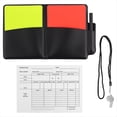 thumbnail image 1 of Kit de Árbitro de Fútbol, Kit de Advertencia para Árbitro de Fútbol con Tarjetas Amarillas y Rojas, Silbato de Sonido Fuerte y Nítido con Cordón., 1 of 5