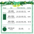 thumbnail image 7 of Christmas Tablecloth Rectangle - Green 60x102 inch Snowflakes Foil Print Pattern Washable Wrinkle Resistant Holiday Tablecloths for Christmas Family Gathering, Dining Room Table 130GSM, 7 of 7