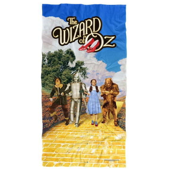 The Wizard of Oz Beach Towel, 30"x60", On The Road Beach Towel