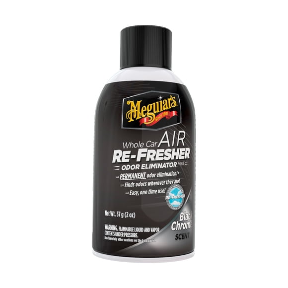 Oficial Air Re-Fresher Sistema Eliminador de Olores y Ambientador Black Crome, Meguiar's 57 g
