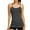 Charcoal Gray, variant on Women's Cotton Camisole Tank Top, Black, Small, 1 Pack