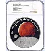 NGC MS69 2016 NIUE MARTIAN METEORITE 1KILO NWA6963 COLORIZED S$50 COA#26
