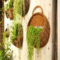 thumbnail image 5 of Miyuadkai Plant Pots Clearance Wall Fence Hanging Planter Handmade Rattan Basket Hand Made Wicker Rattan Flower Basket Flower Pots Hanger Garden Decoration Watering Hanging Baskets Home Decor Grey, 5 of 6