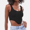 thumbnail image 2 of gakvbuo Summer Tank Tops For Women 2024 Going Out Crop Tops Sexy Square Neck Sleeveless Bustier Corset Crop Tank Tops, 2 of 3