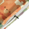thumbnail image 4 of 3 Pcs Soft Bedding Set, Includes 1 Duvet Cover with Zipper And 2 Pillow,Shams Cartoon Cute Bear Full(79"×90"), 4 of 8