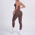 thumbnail image 6 of SKQIT Workout Sets for Women Seamless Scunch Butt Lifting Impact Leggings Halter Cropped Tank 2 Piece Gym Outfits, 6 of 9