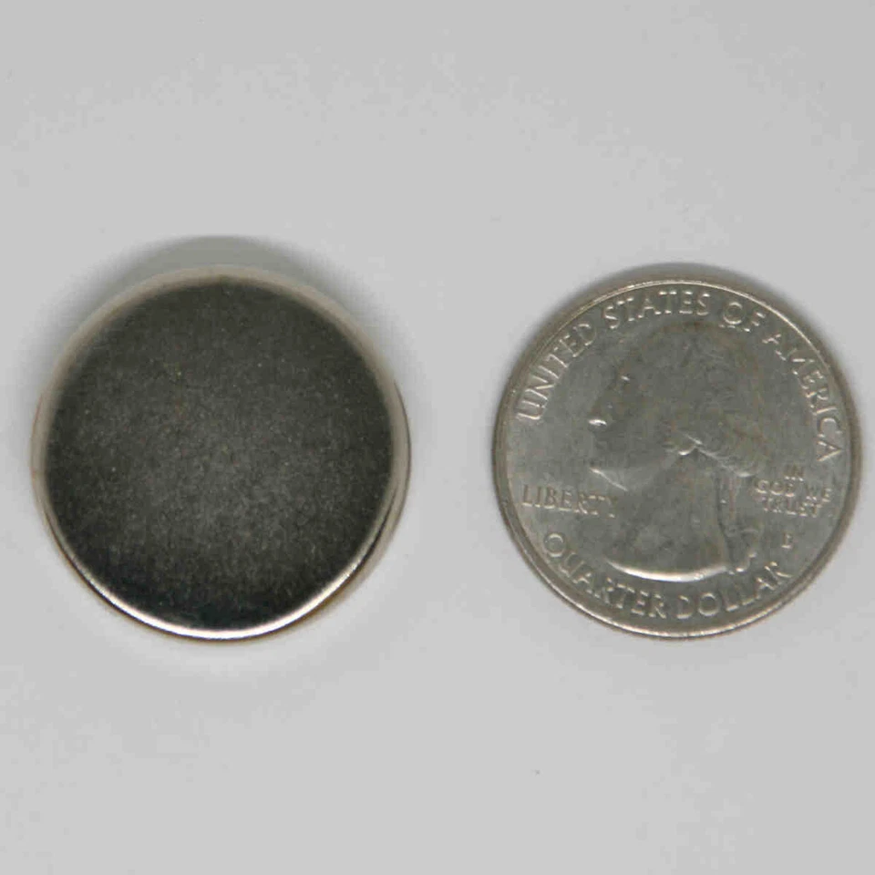 CIRCLE- Neodymium Disc Magnets (4 Pack) 1 Inch Diameter 1/4' Thick - Higher N52 Power