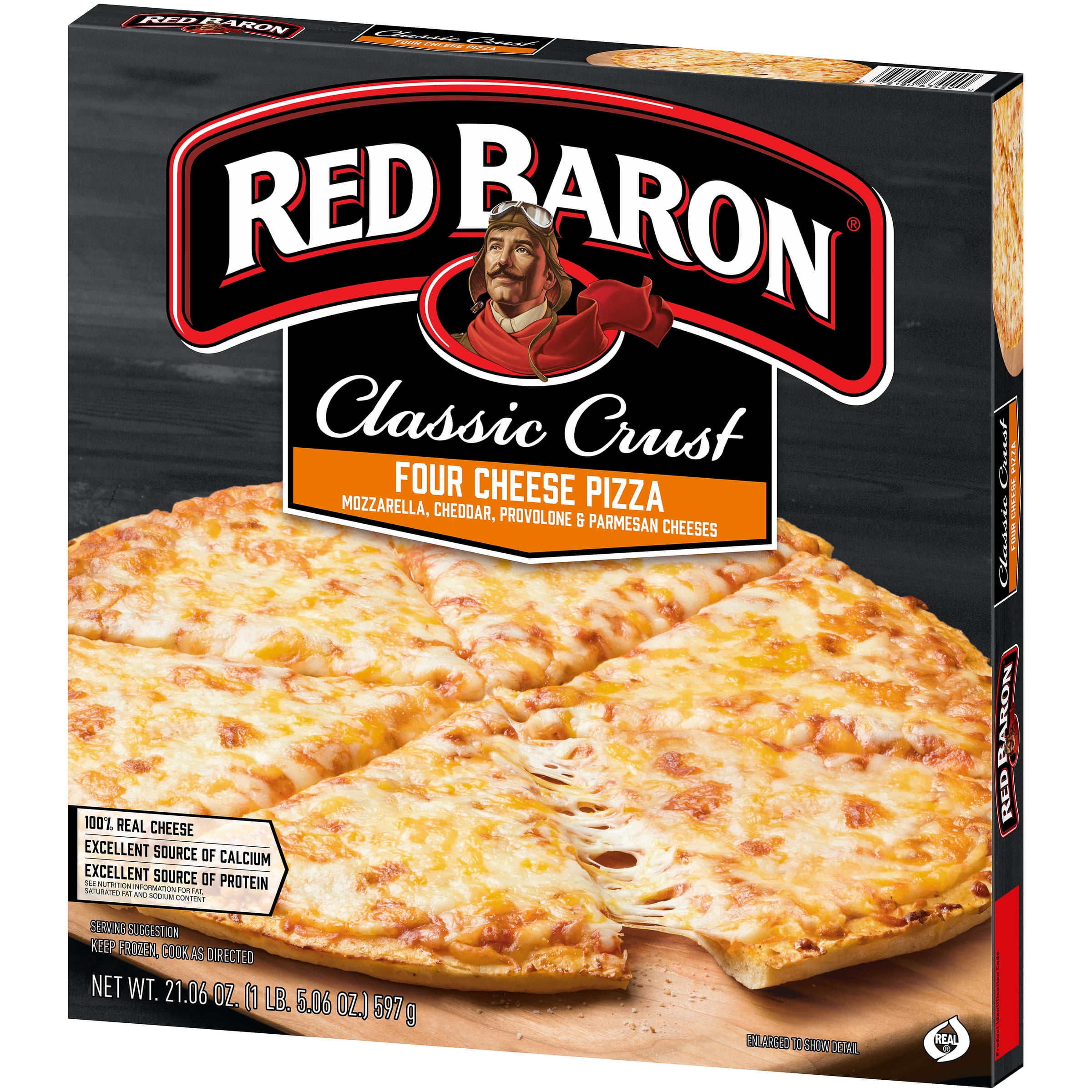 Red Baron Frozen Pizza Classic Crust 4-Cheese, 12 in., 21.06 Oz