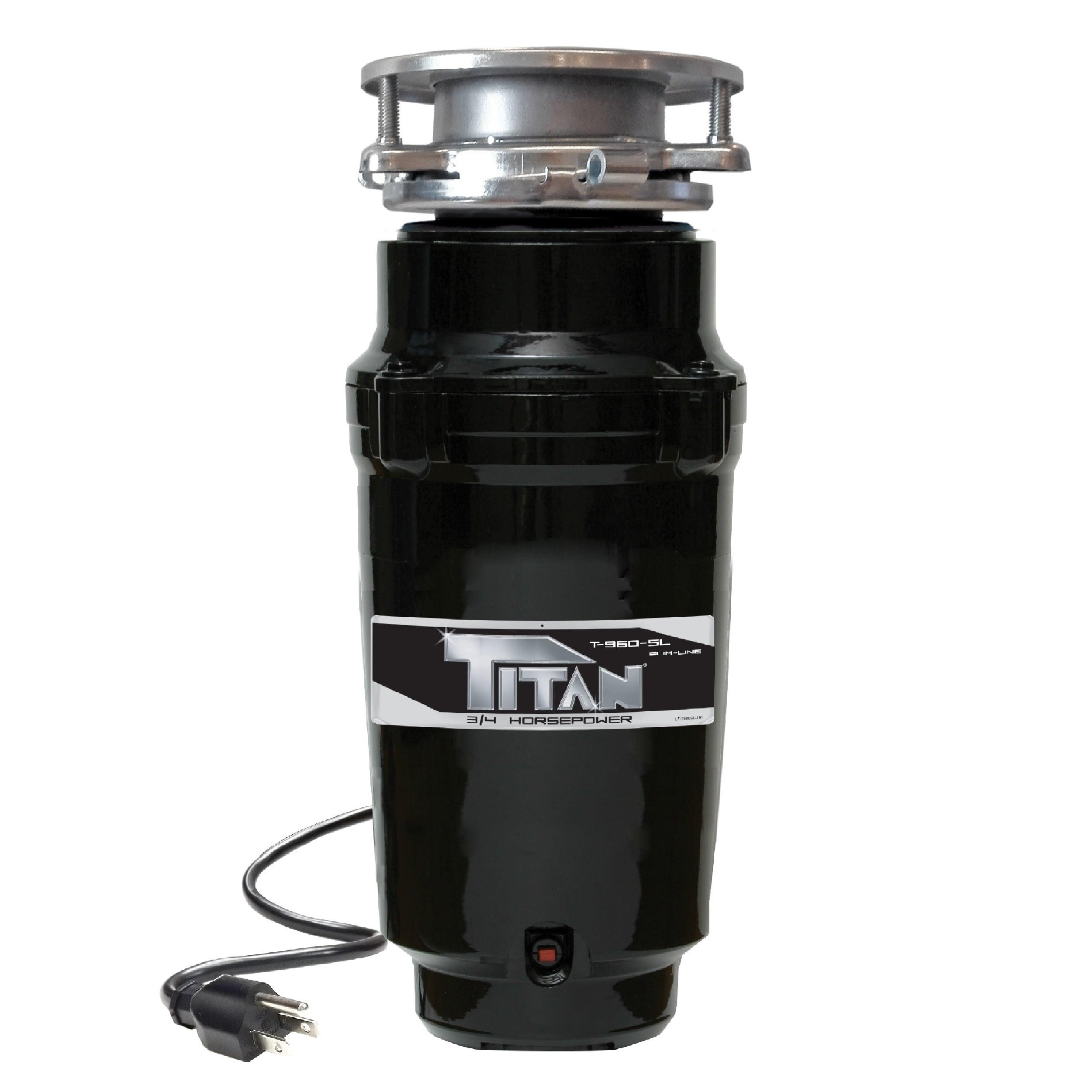 Titan 3/4 HP Slim Line Garbage Disposal for Confined Spaces 10USTN