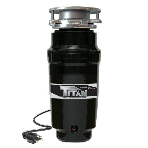 Titan 3/4 HP Slim Line Garbage Disposal for Confined Spaces 10USTN