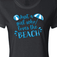 thumbnail image 4 of Inktastic Just a Girl Who Loves the Beach Women's T-Shirt, 4 of 5