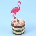 thumbnail image 3 of DECORNIJIA birthday cupcake toppers Flamingo Shaped Cupcake Picks Pink Decoration 2 Pcs, 3 of 8