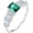 style4, variant on MultiColor Gemstone Rings for Women 925 Sterling Silver Simulated Emerald Statement Rings for Ladies