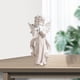 thumbnail image 5 of Figura de ángel rezando de resina, estatua navideña, decoración del hogar, ángel de oración de hadas Altura 20 cm, 5 of 9