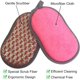 thumbnail image 5 of Esponjas multiusos para fregar cocina, microfibra de doble efecto que no raya, limpieza sin esfuerzo de platos, ollas, sartenes, paquete de 6 (rojo), 5 of 5