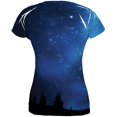 thumbnail image 2 of Black Leopard Night Sky All Over Womens T-Shirt - 2X-Large, 2 of 2