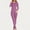 Purple, variant on BLTIBY Women's Pajama Sets Solid Color Warm Thicked Long Sleeve 2 Piece Sleepwear Pjs Lounge Set Fashion Comfortable Homewear Pink L