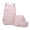White, variant on 3Pcs Bow Print Backpack, Water Resistant School Backpack with Shoulder Bag&Storage Bag, Lightweight Breathable Laptop Bag for Outdoor Travel (Pink)