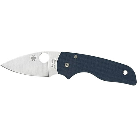 Spyderco Lil Native Pocket Knife 2.42 Drop Point CPM-SPY27 Satin Blade G-10 Handle Blue