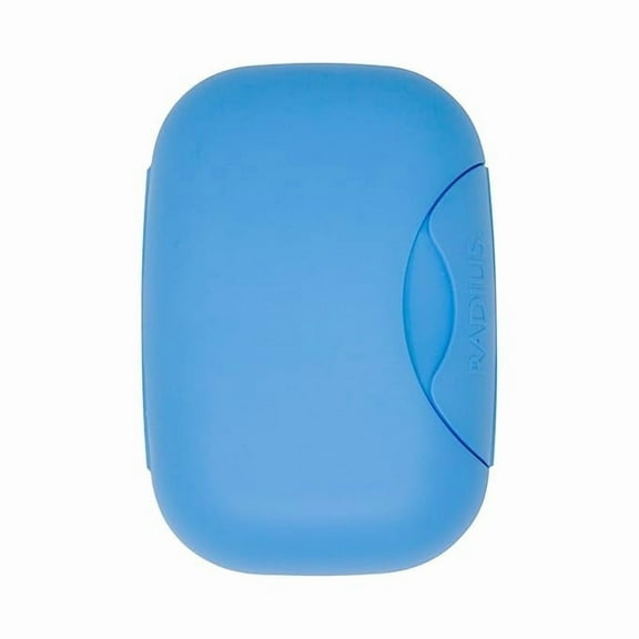 RADIUS Soap Travel Case, BPA-Free Recycled Plastic, Leakproof, Portable for Bathroom, Gym, Home, Camping - Light Blue