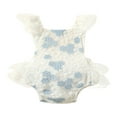thumbnail image 1 of Combinaison Bébé Fille Dentelle Robe Romper Bodysuit Crochet Floral Sans Dos, 1 of 6