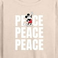 thumbnail image 3 of Mickey & Friends - Mickey Peace - Women's Lightweight French Terry Long Sleeve Shirt, 3 of 5