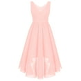 thumbnail image 3 of YONGHS Kids Girls High Waist Wedding Bridesmaid Formal Dress Evening Gown Pink 8, 3 of 6