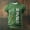 Tops-A526Army Green, variant on Gamivast Mens Graphic T-Shirts Distressed Shamrock Flag Funny Tshirts Short Sleeve Crew Neck Novelty Casual Shirts Breathable St Patricks Day Festival