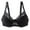 Black, variant on JGGSPWM Women's Sexy Seamless Push Up Lace Sports Bra Comfortable Breathable Base Tops Underwear Blue L