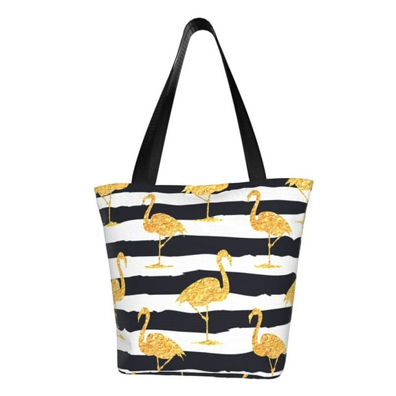 Easygdp Gold Flamingo Shoulder Bags for Women,Crossbody Bags Shoulder Purse Handbag for Women