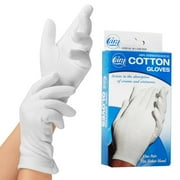Dermatological Cotton Gloves - Ladies Small, Cara 81 - 1 Pair, 2 Pack