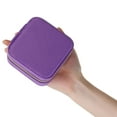 thumbnail image 4 of Unique Bargains Jewelry Box Small PU Leather Jewelry Organizer Case Storage Display Holder Purple, 4 of 8