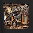thumbnail image 2 of Wild Bobby, Big Rig Runner Trailer Truck Runnin Alone, Cars and Trucks, Women Racerback Tank Top, Black, Small, 2 of 4